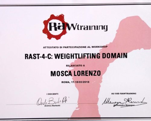 2018-03-18 RAST-4-C Weightlifting